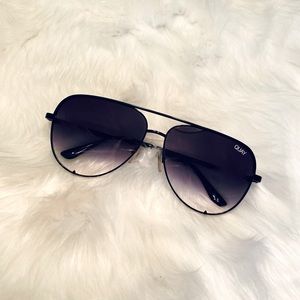 Quay High Key Black Fade Sunglasses - Oversized